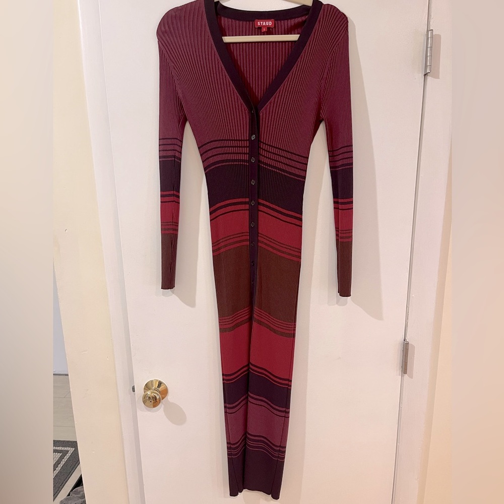 Long sleeve Staud midi dress